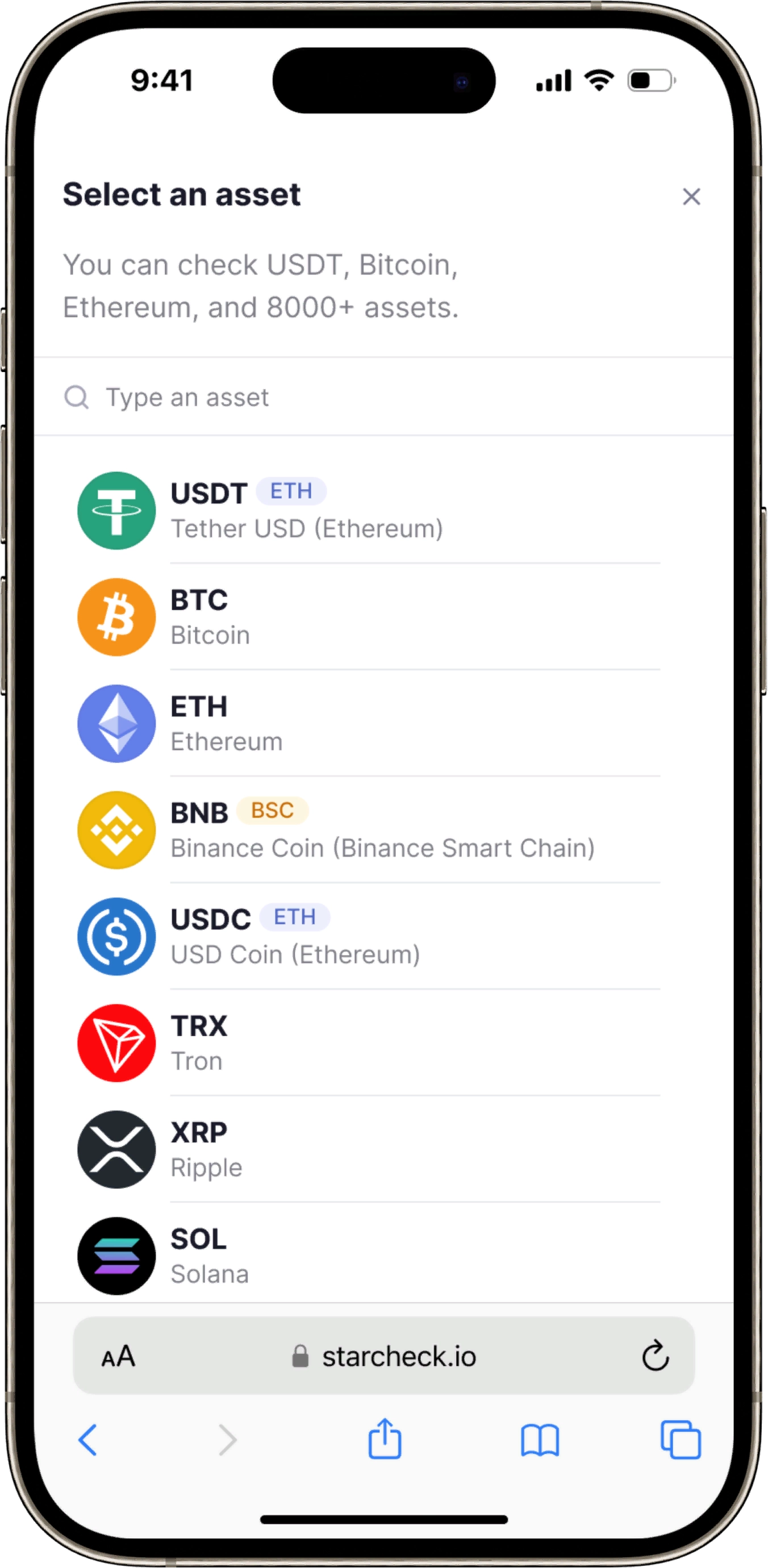 Paste the wallet address Paste the wallet address